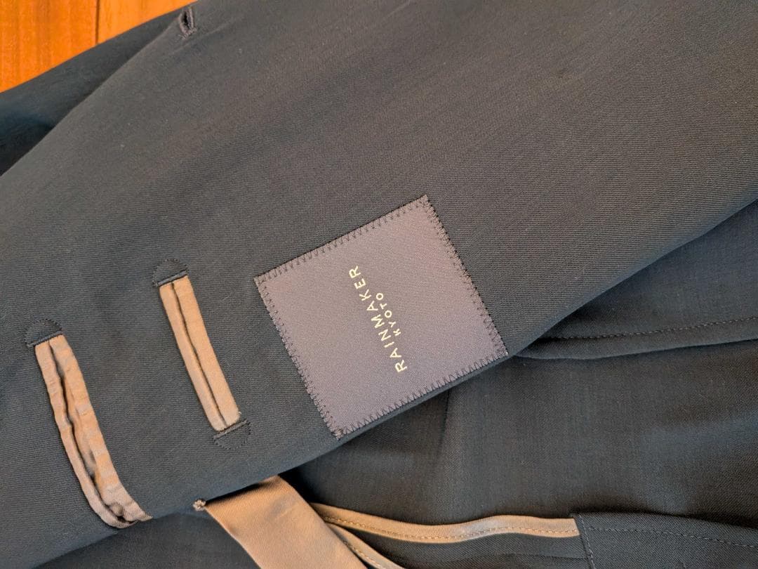 【未使用】RAINMAKER ダブルブレステッドジャケット ボトルグリーン 46