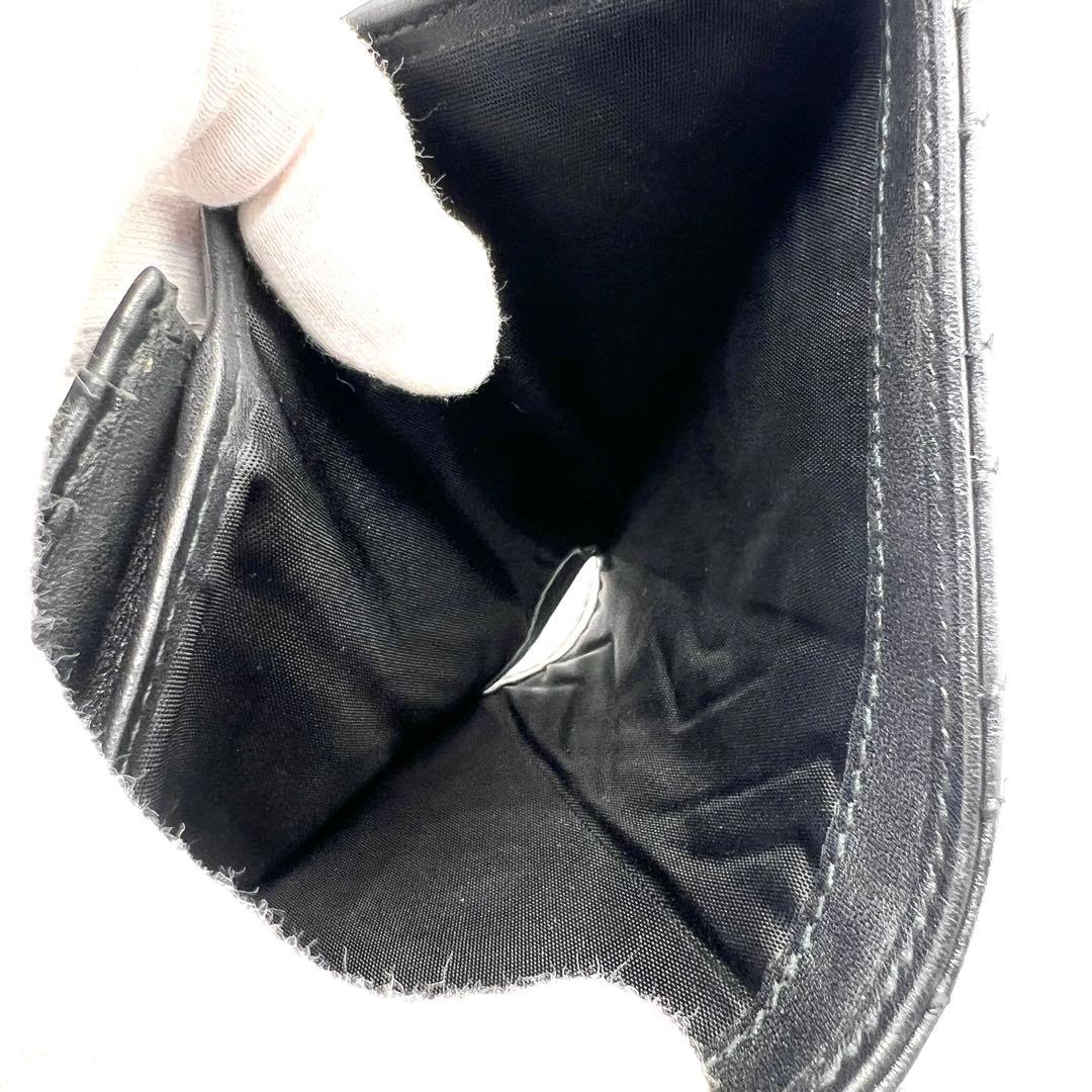 極美品✨GUCCI 二つ折り財布 ggマーモント キルティング ブラック