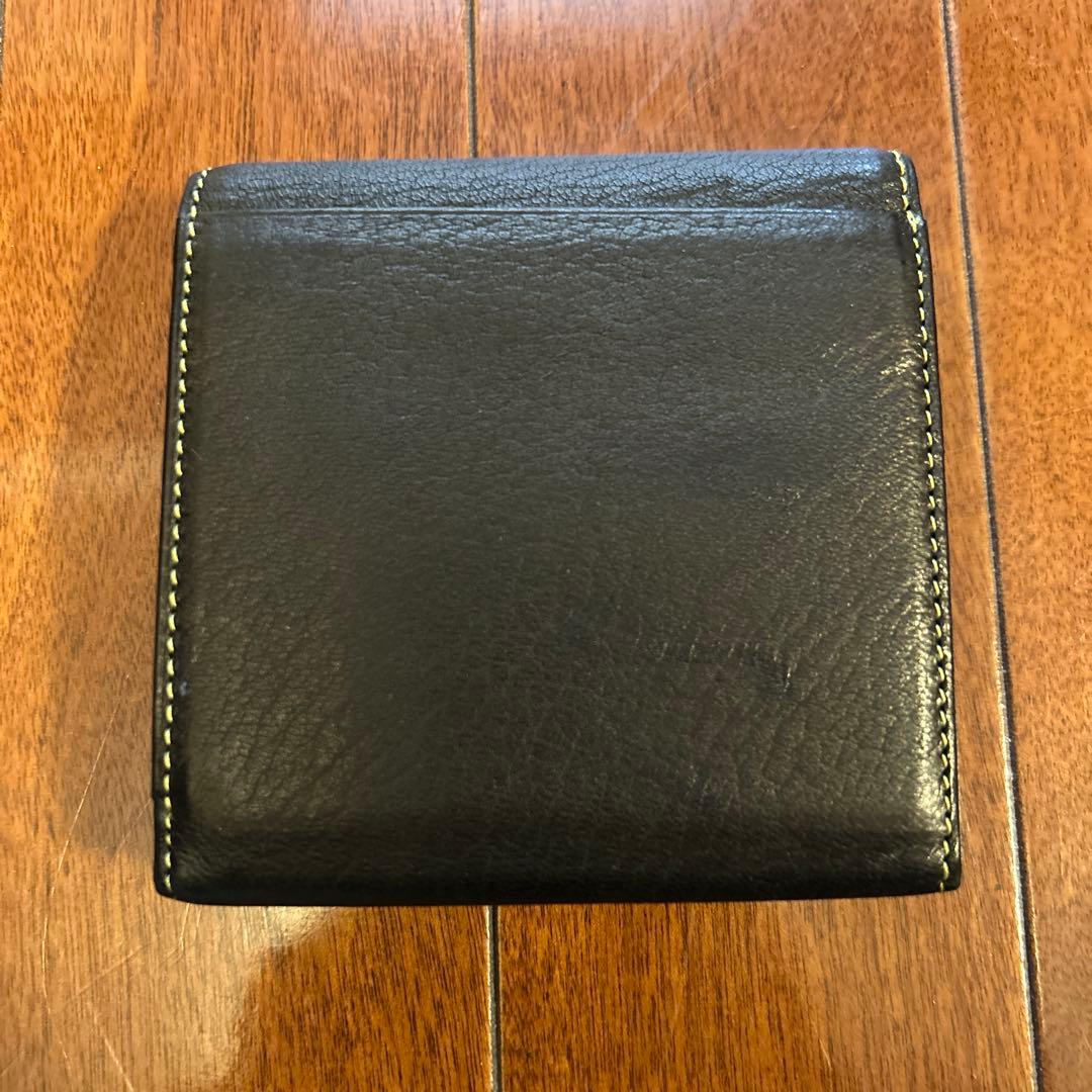 キプリス 鹿革 DEER SKIN 二つ折り財布 黒　日本製　新品未使用