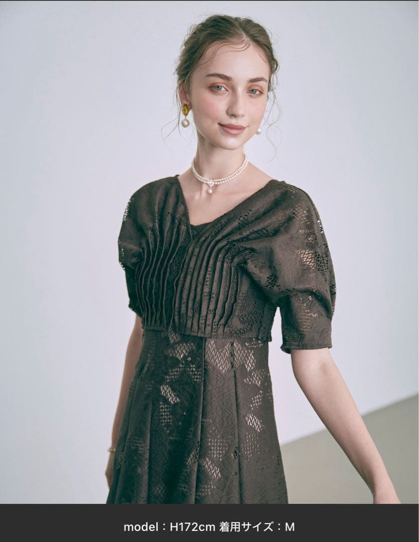 Dorry Doll ジャガード セット ドレス ブラウン