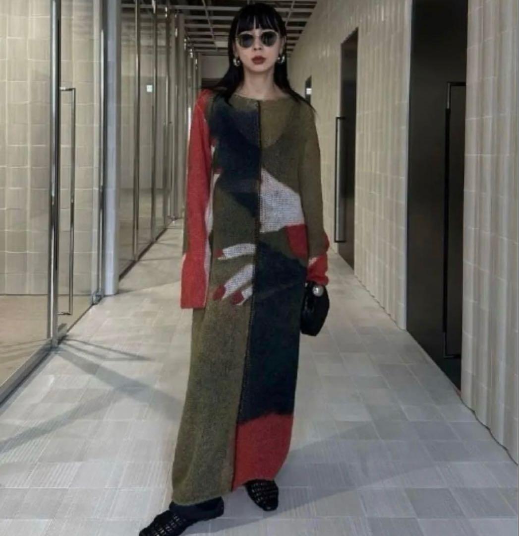 ameri ニットワンピース