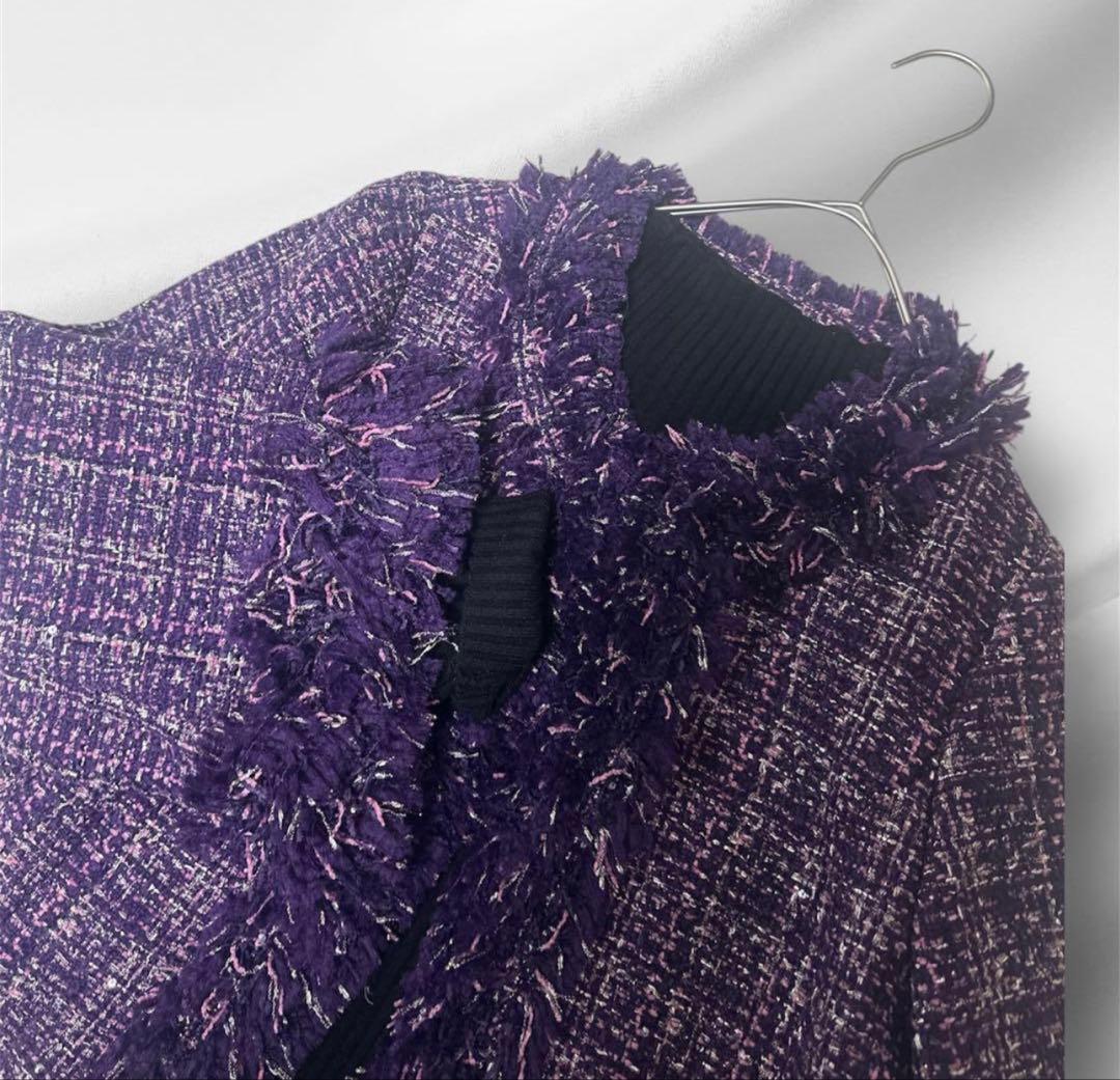 新品タグ付きAMIN PUR/アミンピュール　ツィードジャケット 定価42900