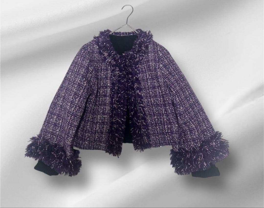 新品タグ付きAMIN PUR/アミンピュール　ツィードジャケット 定価42900