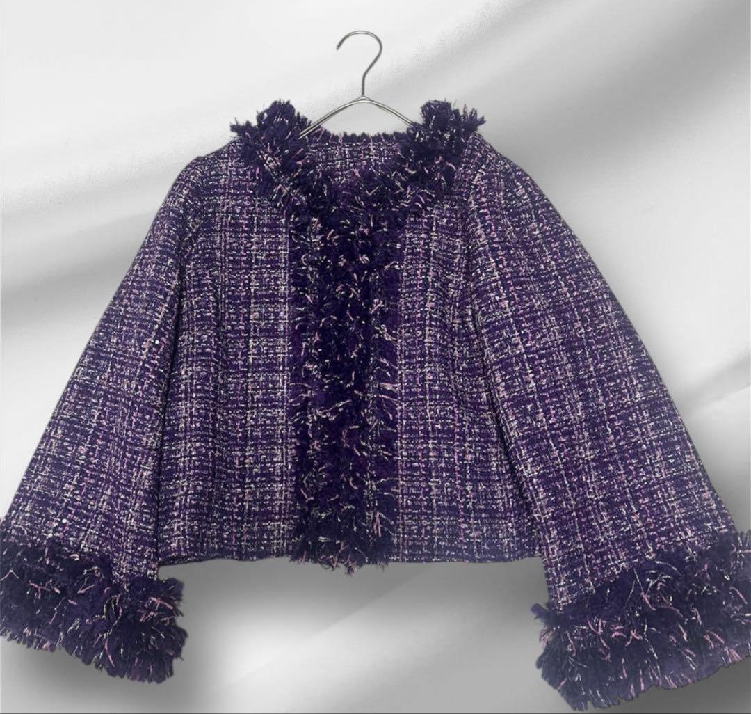 新品タグ付きAMIN PUR/アミンピュール　ツィードジャケット 定価42900