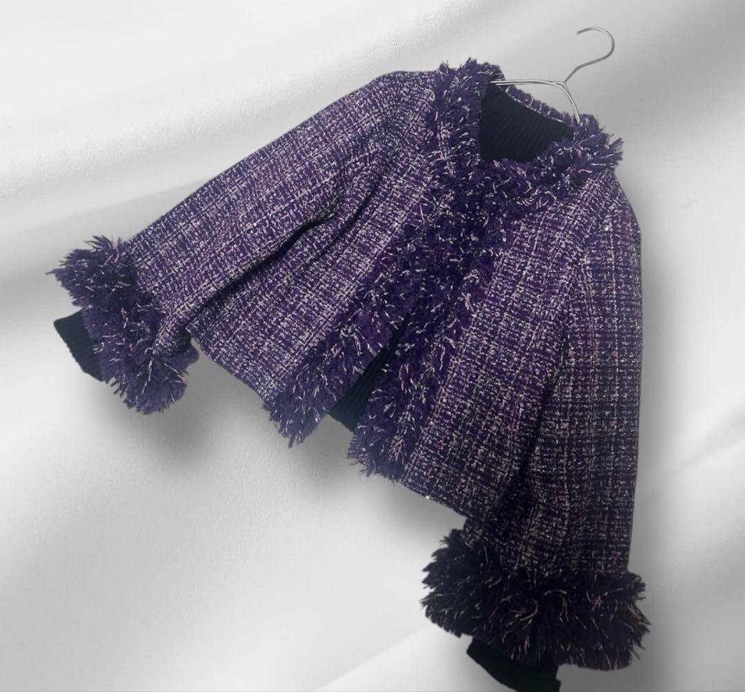 新品タグ付きAMIN PUR/アミンピュール　ツィードジャケット 定価42900