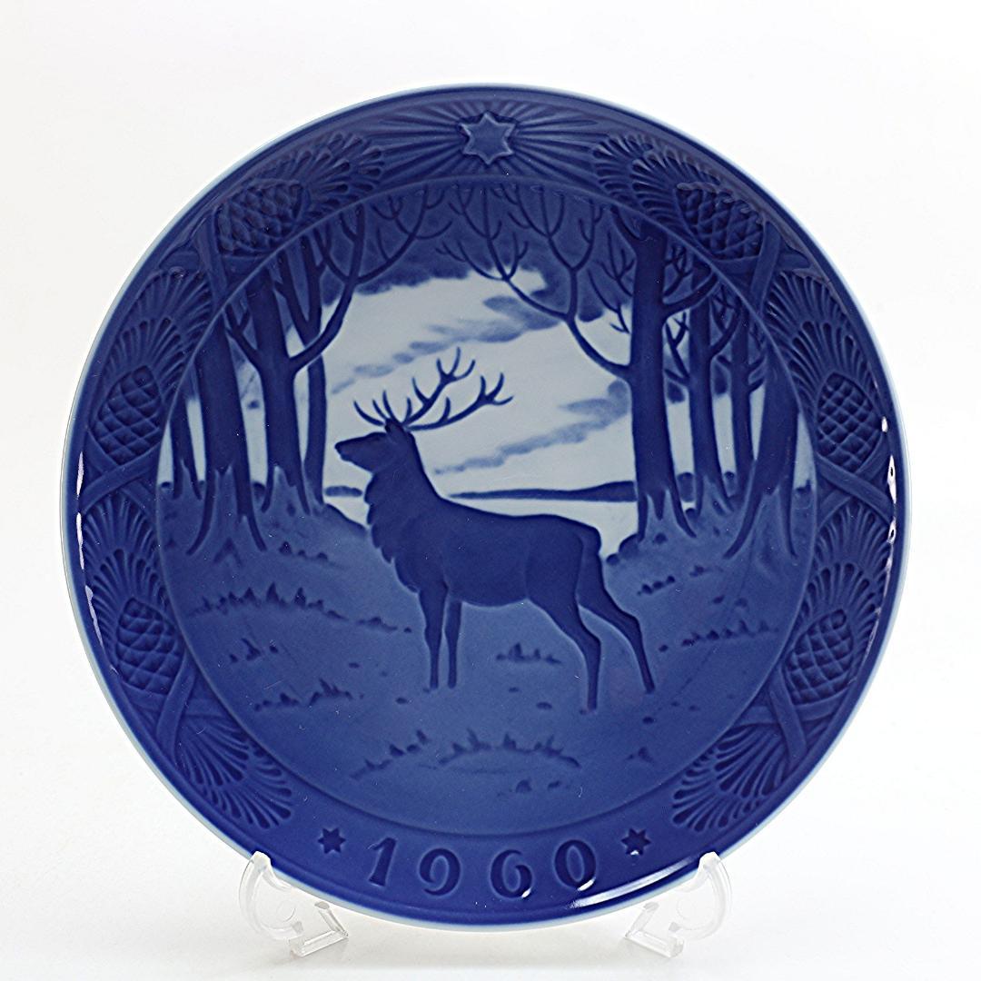 1960年 「牡鹿」 イヤープレート ロイヤルコペンハーゲン 北欧 の 陶器