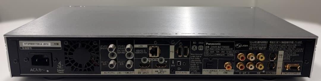 パナソニック ブルーレイレコーダー DMR-BZT9000 2012年製