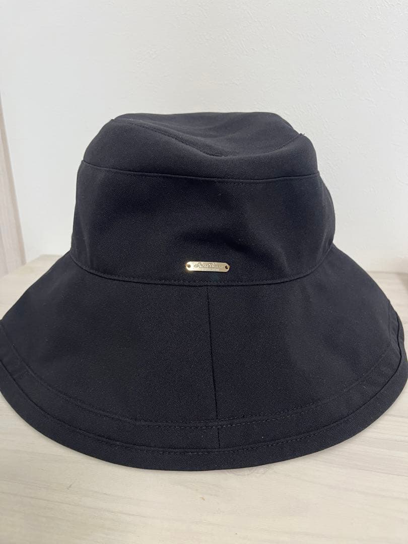 ロサブラン プレーンハット(前つば10cm)Sサイズ 完全遮光　黒