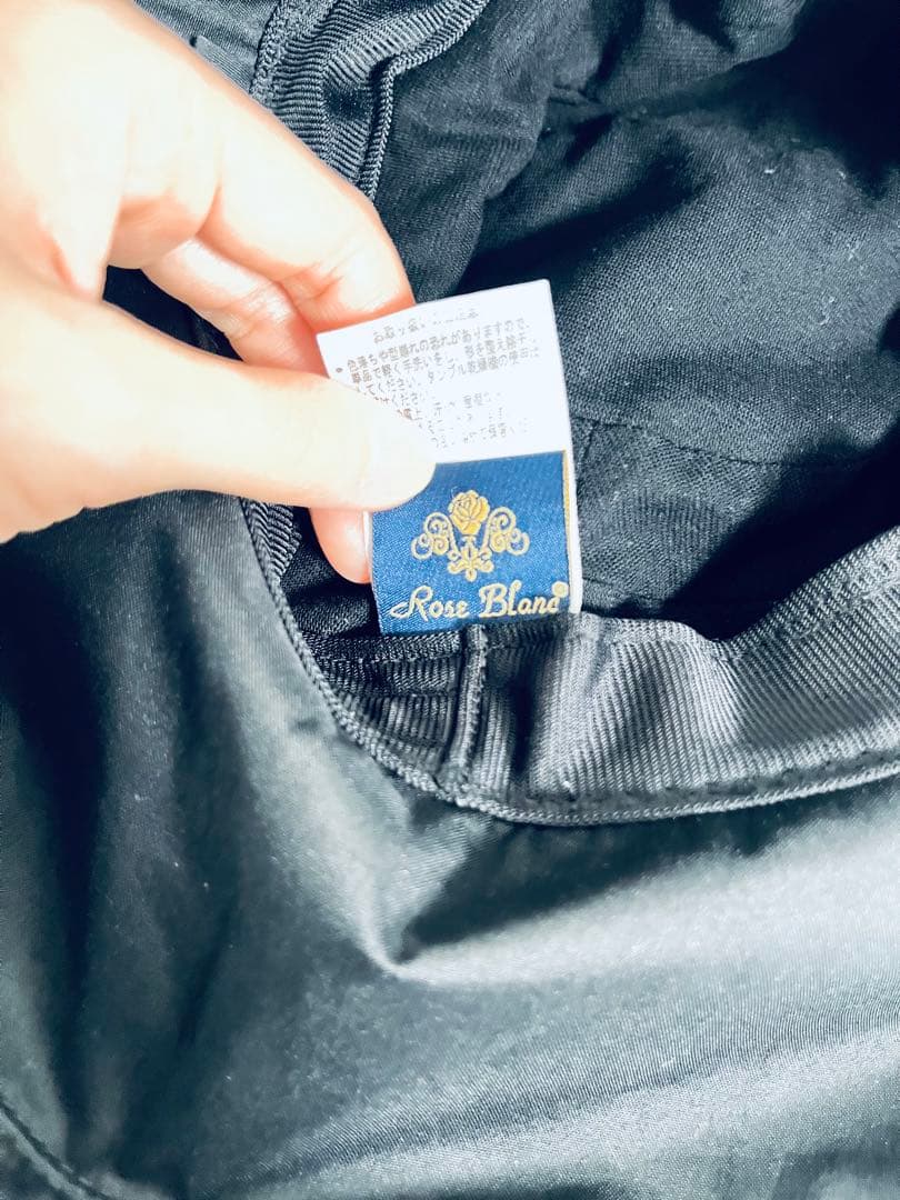 ロサブラン プレーンハット(前つば10cm)Sサイズ 完全遮光　黒