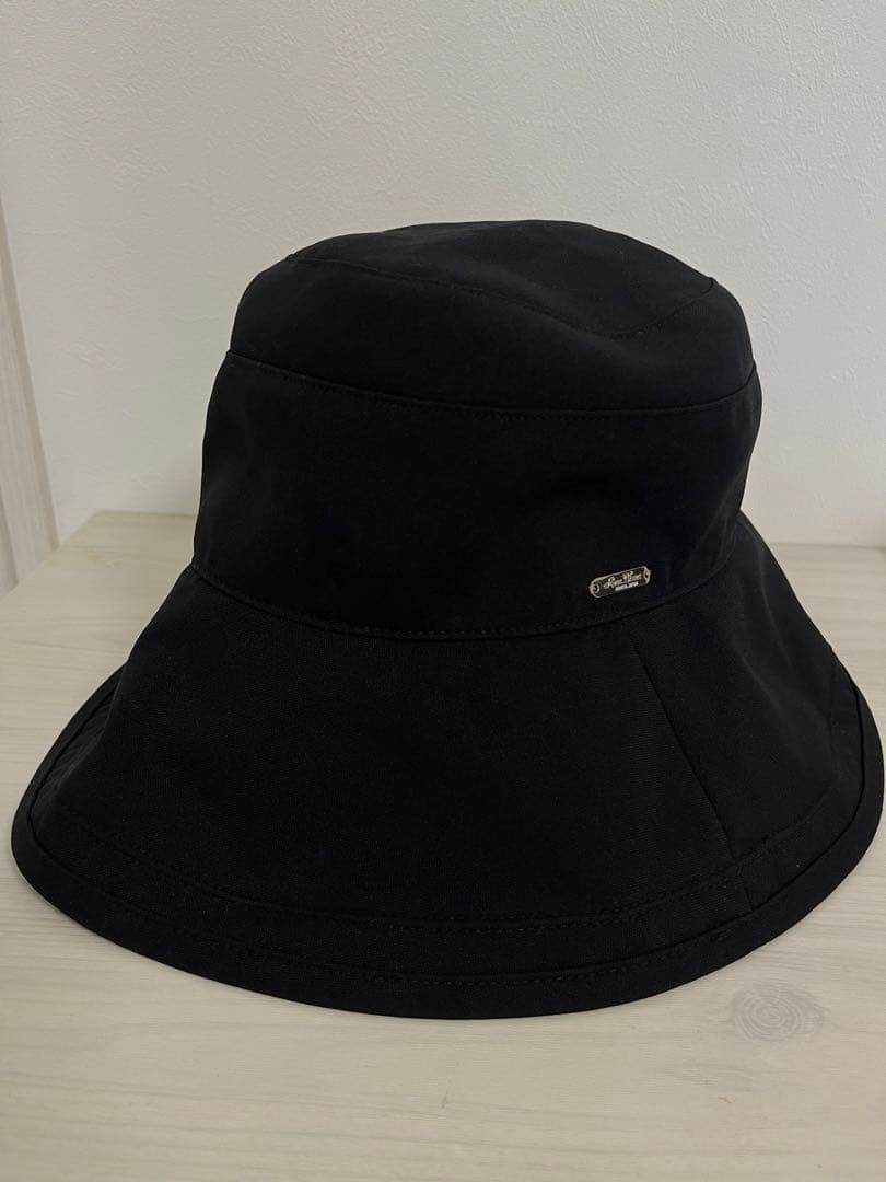 ロサブラン プレーンハット(前つば10cm)Sサイズ 完全遮光　黒