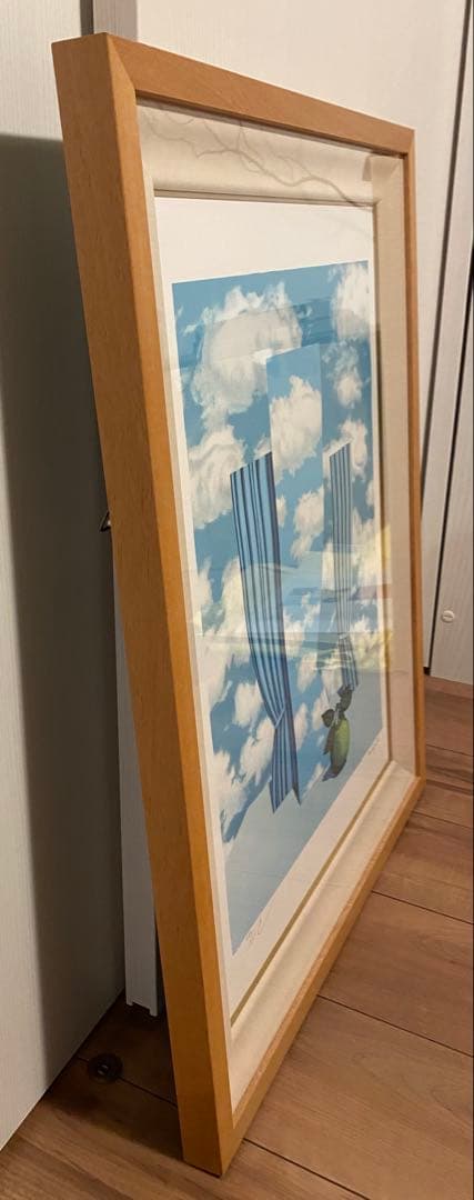 マグリット　リトグラフ「美しい世界」