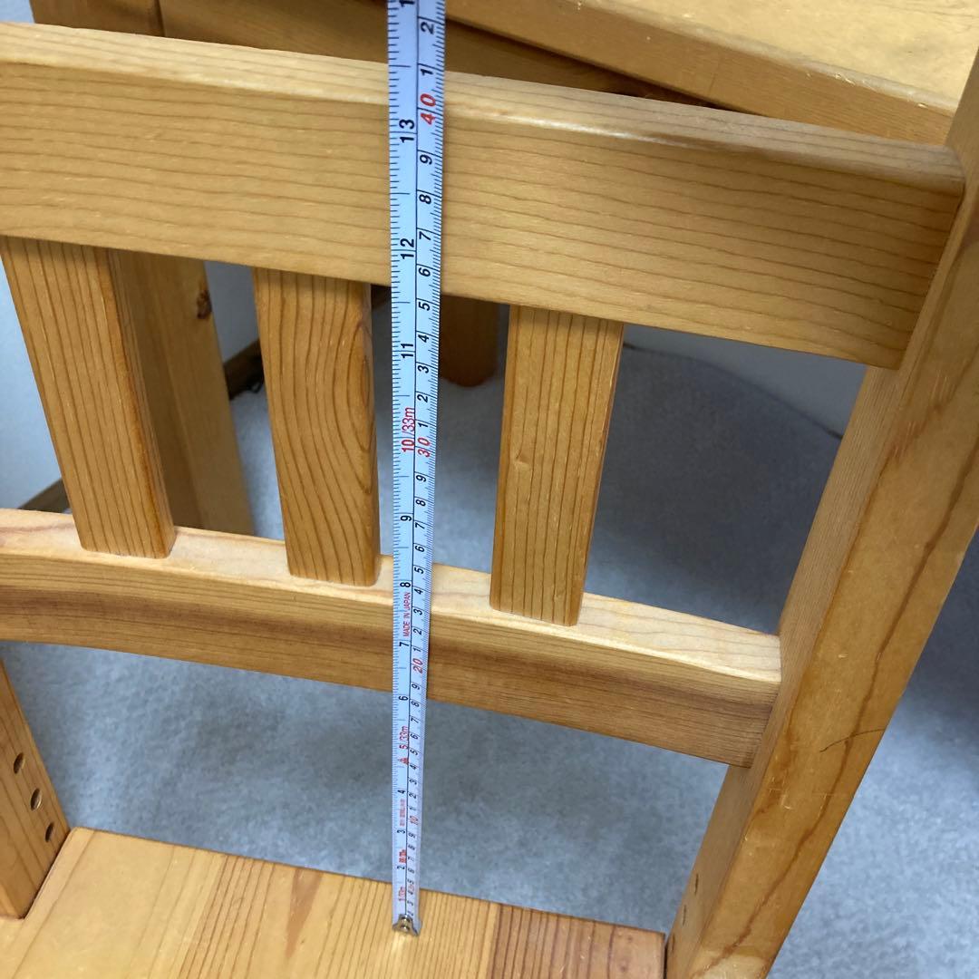 最終値下げ　ステップチェア　椅子　パイン材　アンティーク