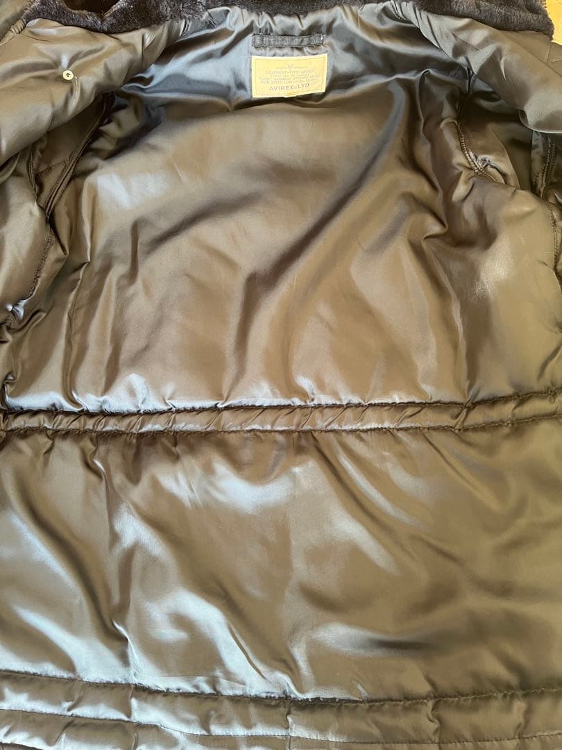 ★☆アヴィレックス N3B フライトジャケット ラクーンファー 黒 Mサイズ☆★