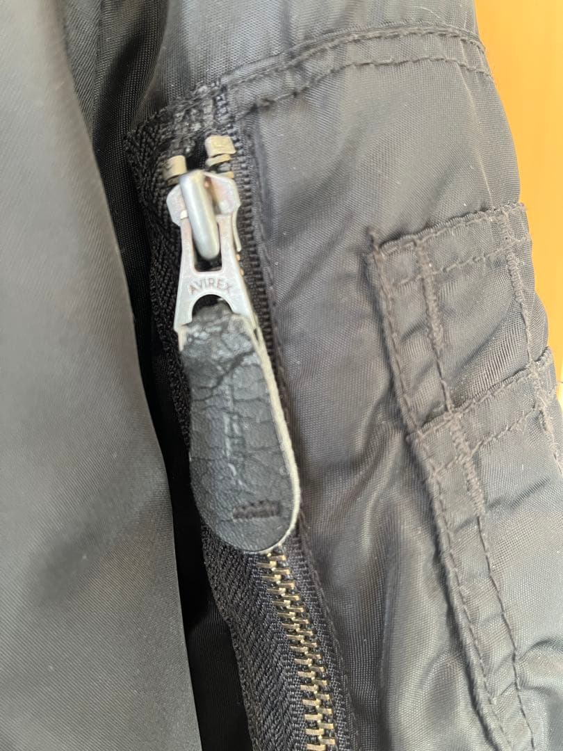 ★☆アヴィレックス N3B フライトジャケット ラクーンファー 黒 Mサイズ☆★