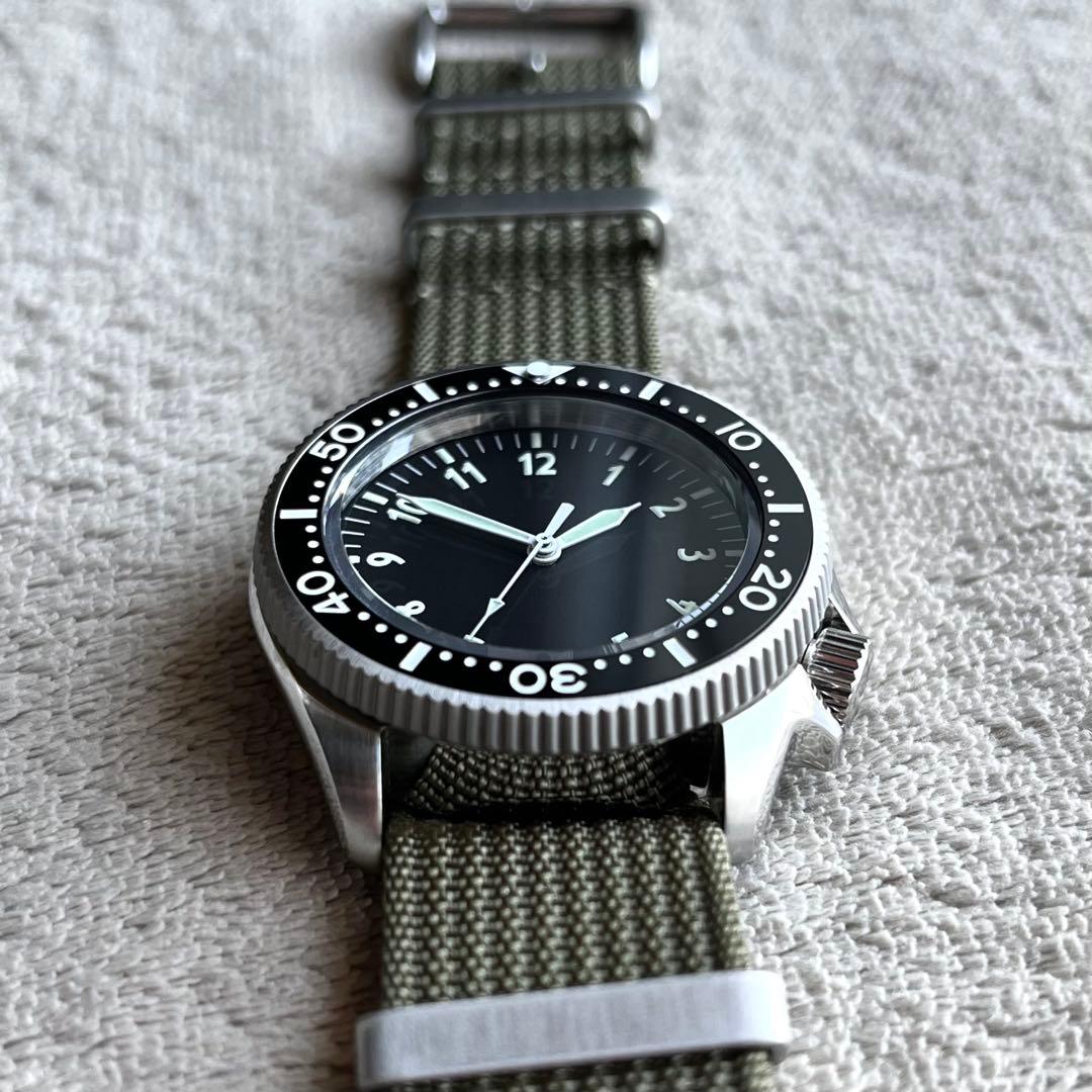 7S26 カスタム ミリタリーウォッチ ダイバーズ 自動巻き