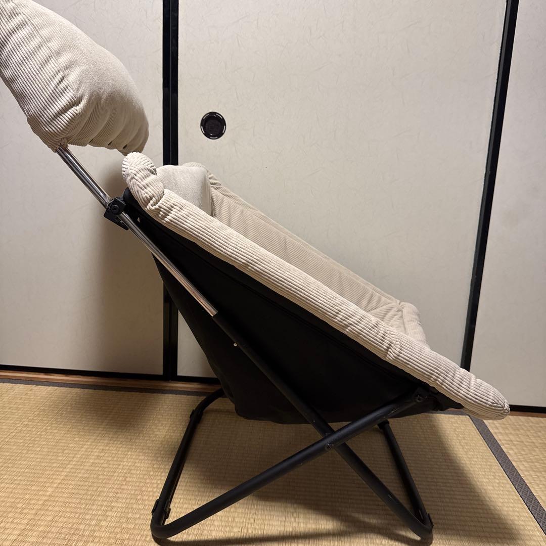 弘益 LAKA ラカ フォールディングチェア 完成品 折りたたみ ベージュ