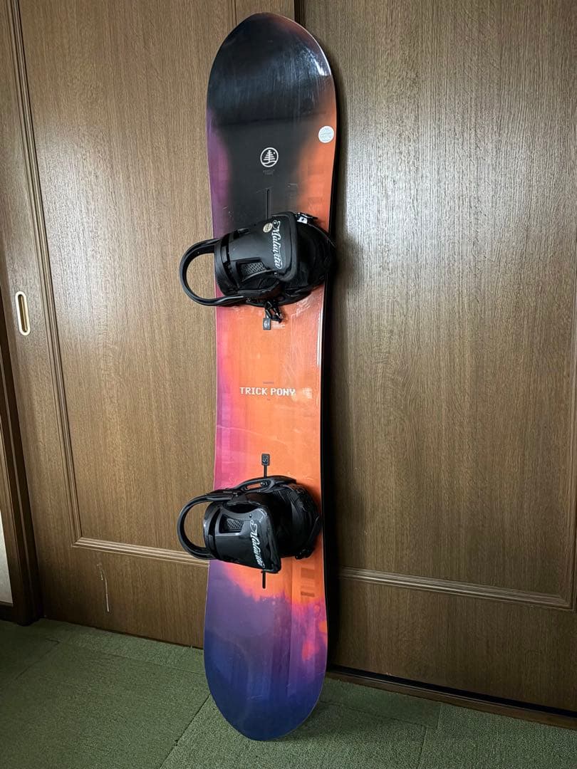 TRICK PONY スノーボード Malavitaバインディング付き