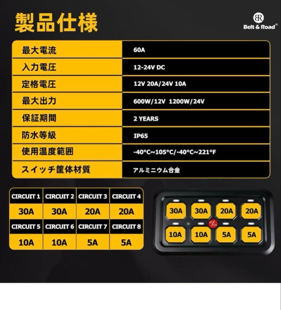 新品未使用　車　ギャングスイッチパネル