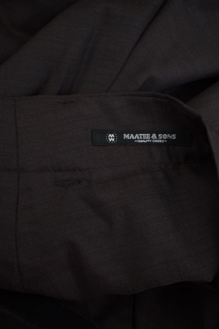MAATEE&SONS H WOOL 無双TROUSER (BROWN) 1