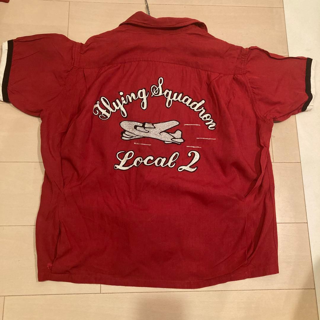 Style eyesボーリングシャツ　Gavette 半袖シャツ 赤