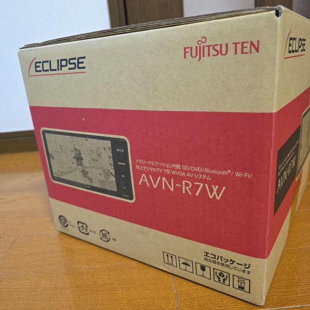 カーナビ ECLIPSE AVN-R7W 7型ワイド メモリーナビ 本体 配線付