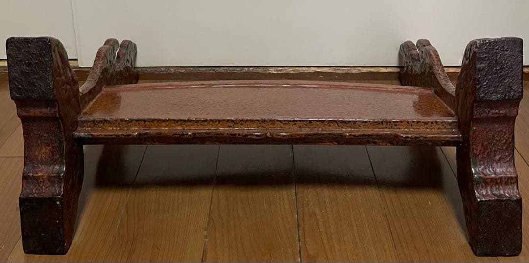 刀掛け　木製　３本掛け　日本刀　模造刀　武具