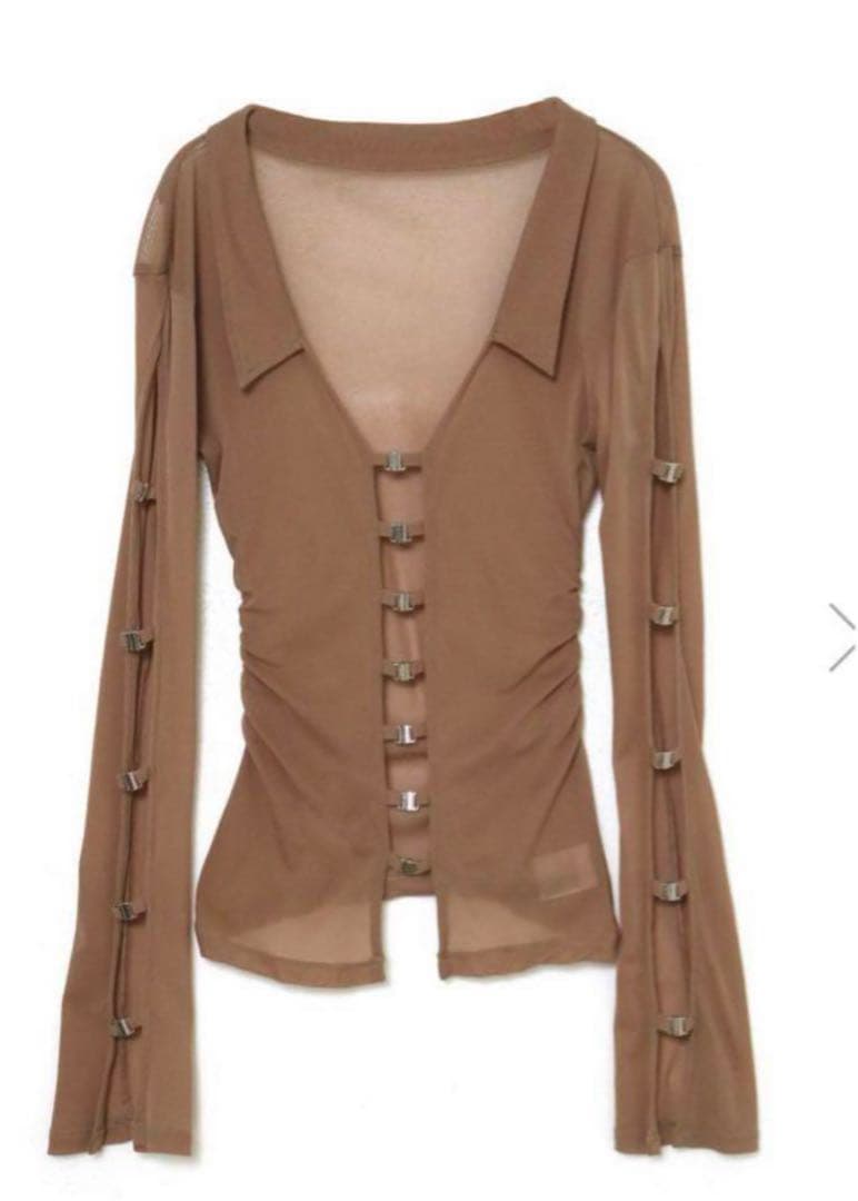 トップス melt the lady sheer hook tops