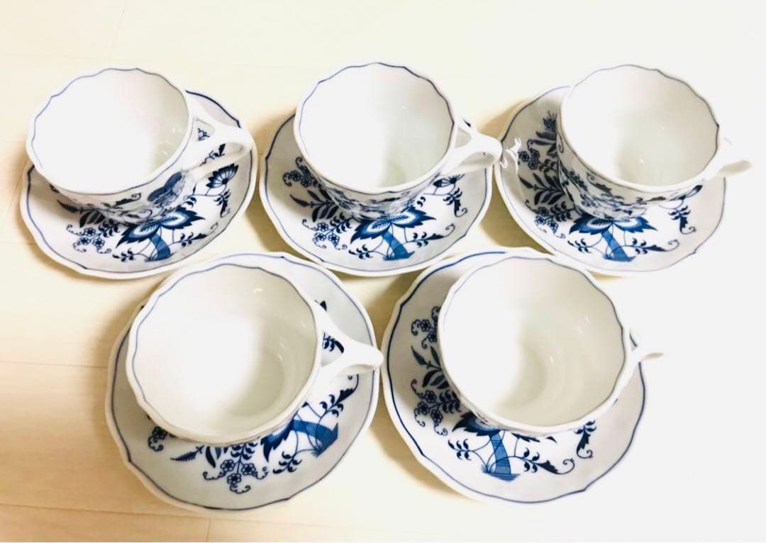 ブルーダニューブ ティーカップ&ソーサー 5客セット(コーヒー)