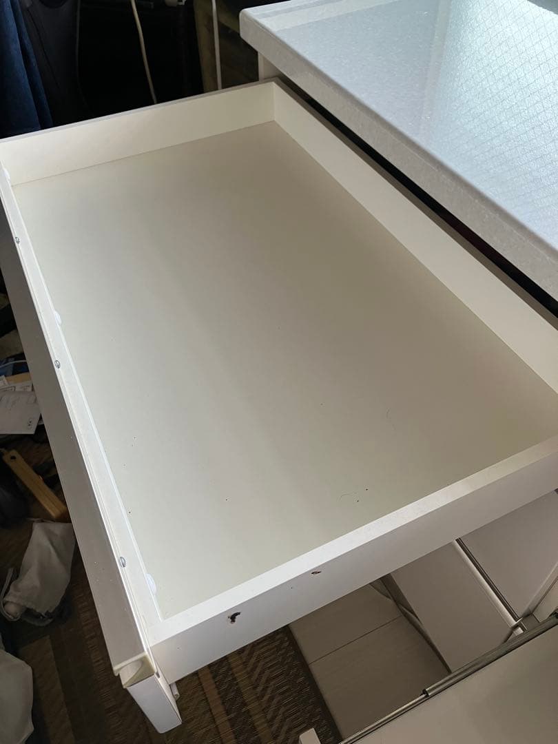 《送料込み》Pamouna パモウナ 120ホワイト食器棚 引き出し付き