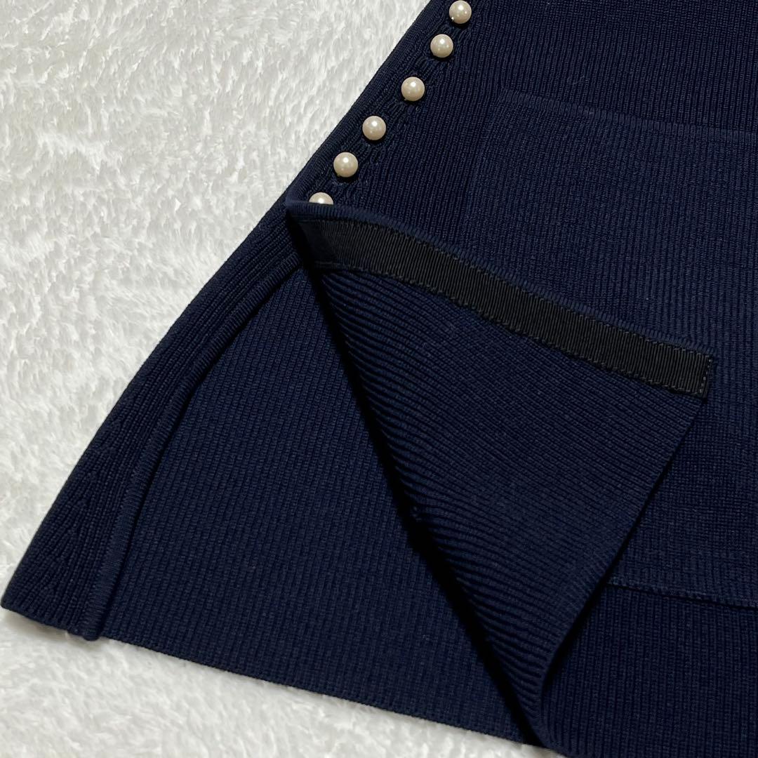 トゥモローランド　ボールジィ　パールコンビＶネックベスト　ネイビー