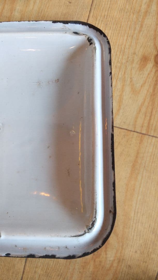 ブレッド缶パン缶 #ホーローホワイトブレッドボックス #アンティーク