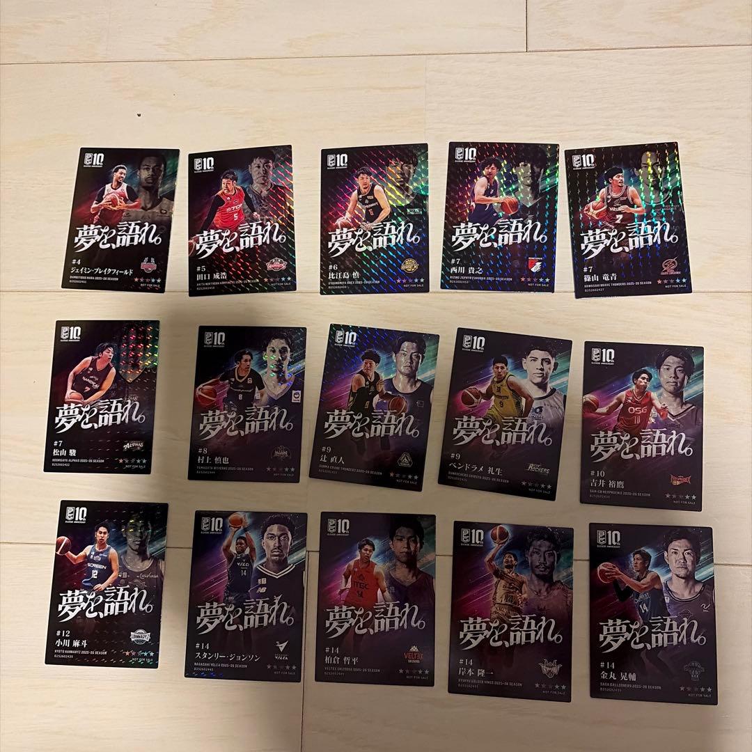 Bリーグ　特別特典　選手カード　45枚