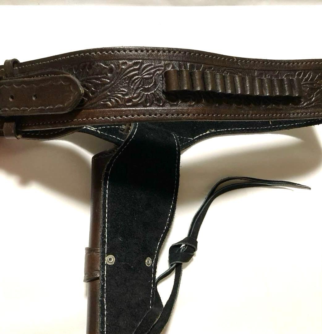 ウエスタン ガンベルト ホルスター 本革 カウボーイ コスプレ 小道具