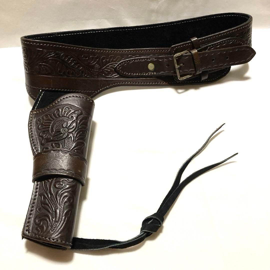 ウエスタン ガンベルト ホルスター 本革 カウボーイ コスプレ 小道具