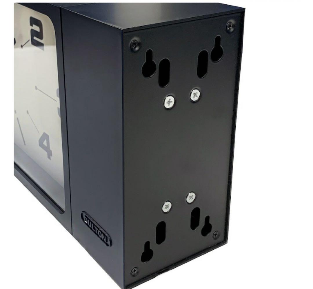 ダルトン　ダブル フェイス クロック レクタングル　ブラック