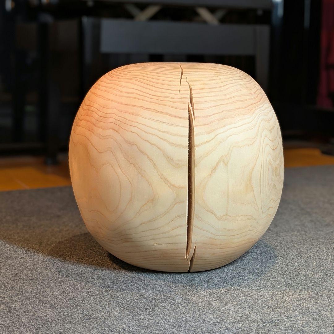 ごっち　檜　丸型　丸太　椅子　スツール　高さ約31㎝