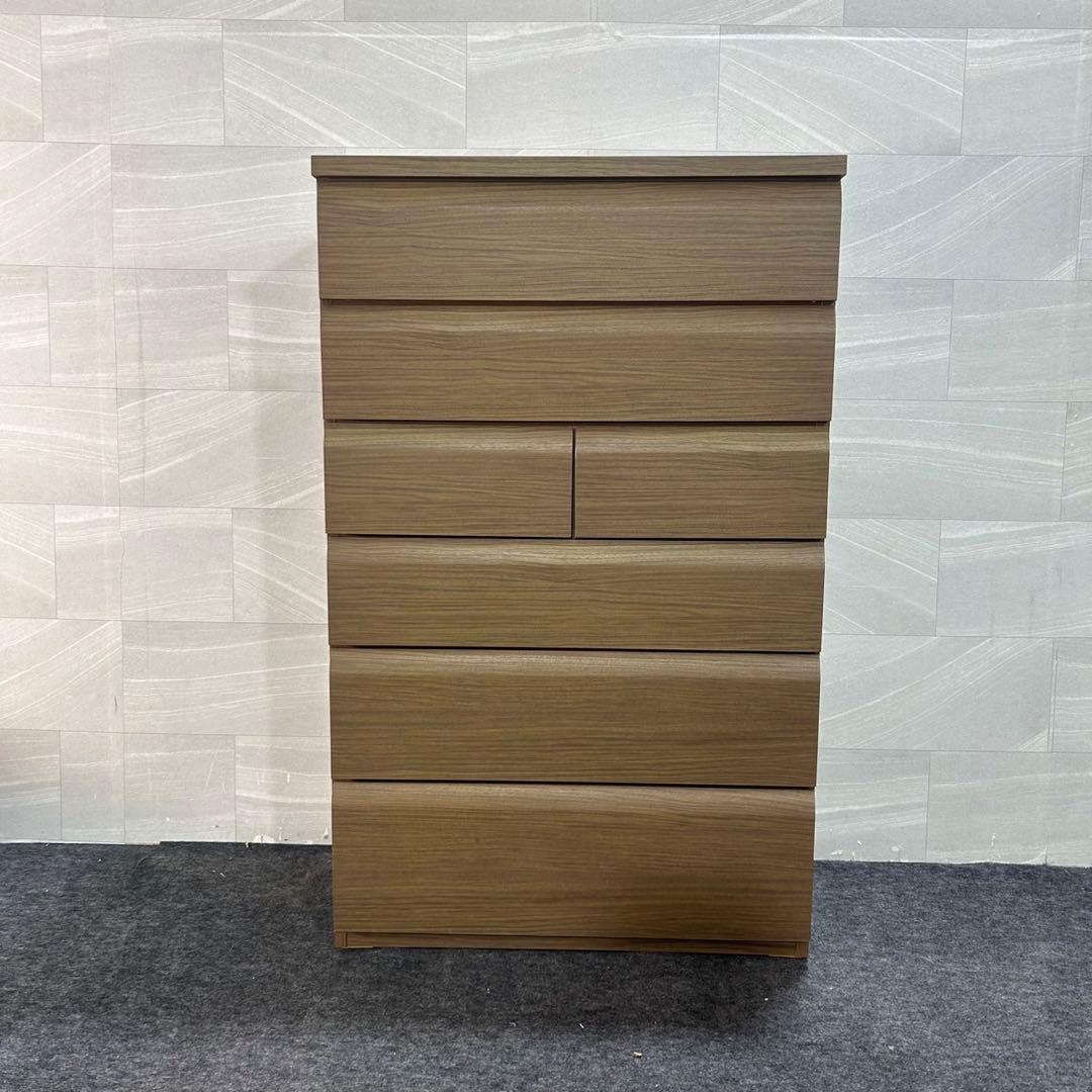 NITORI ハイチェスト WISH3-80 シンプル 6段 格安 d3431