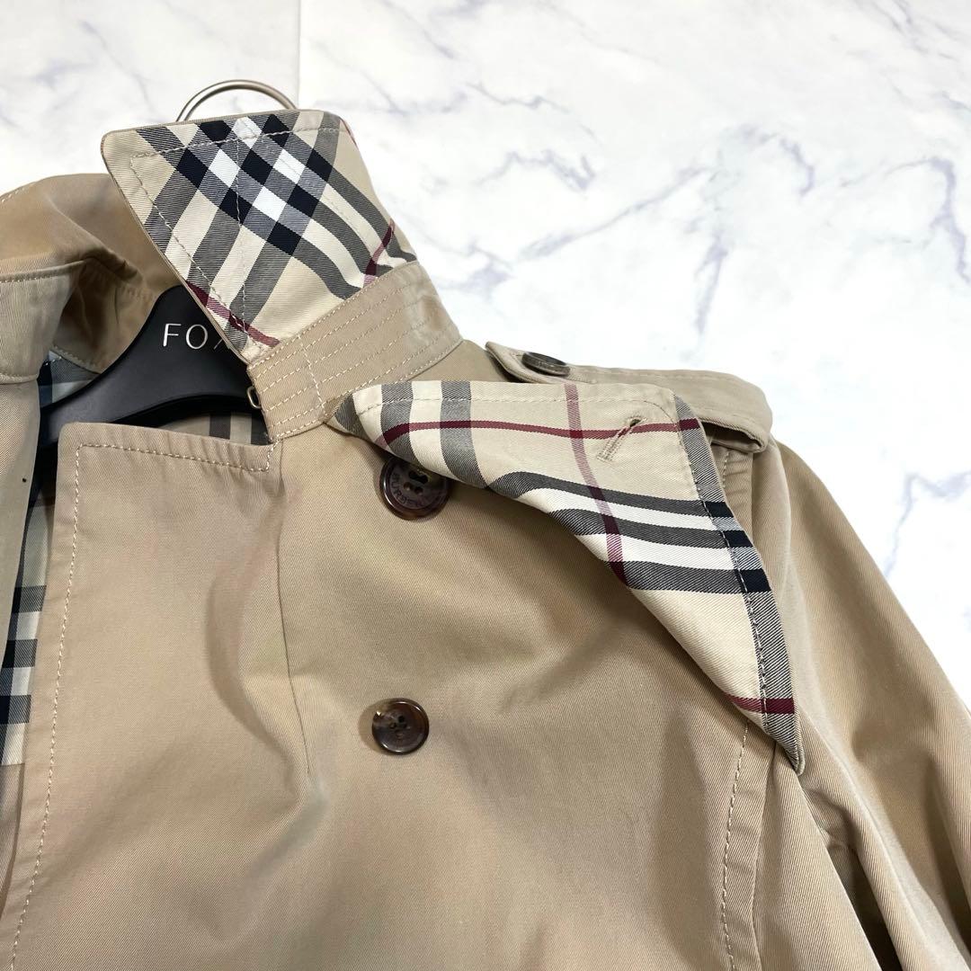 美品 バーバリー 三陽商会 ショートトレンチ ベージュ ジャケット ノバチェック