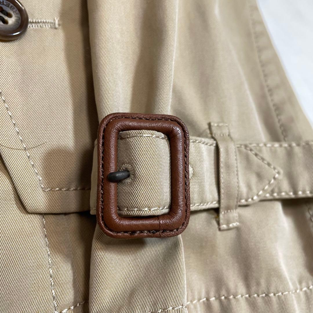 美品 バーバリー 三陽商会 ショートトレンチ ベージュ ジャケット ノバチェック