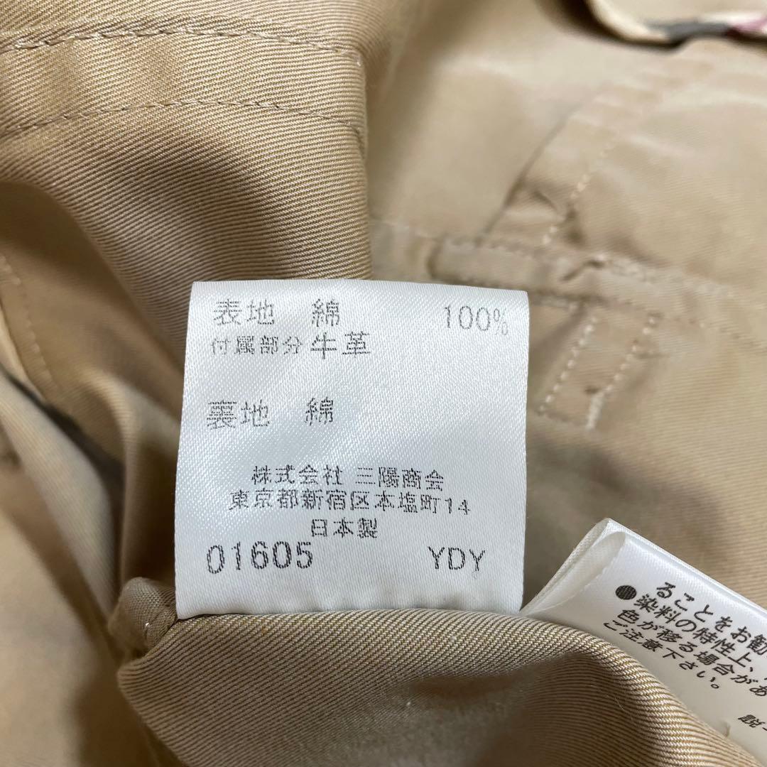 美品 バーバリー 三陽商会 ショートトレンチ ベージュ ジャケット ノバチェック