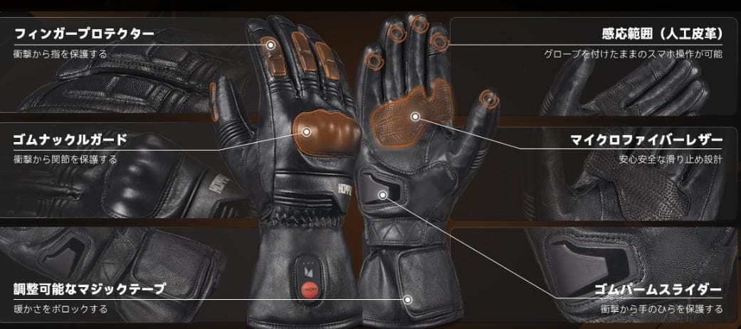 2024モデル HOMPRES 電熱グローブ XLサイズ Cタイプ-1