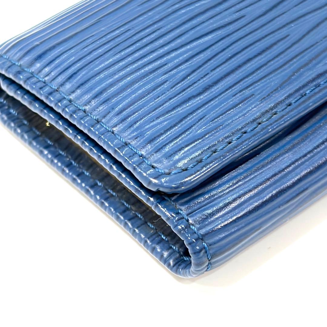 天使エンジェル様⭐️【美品】LOUIS VUITTON 4連キーケース ブルー