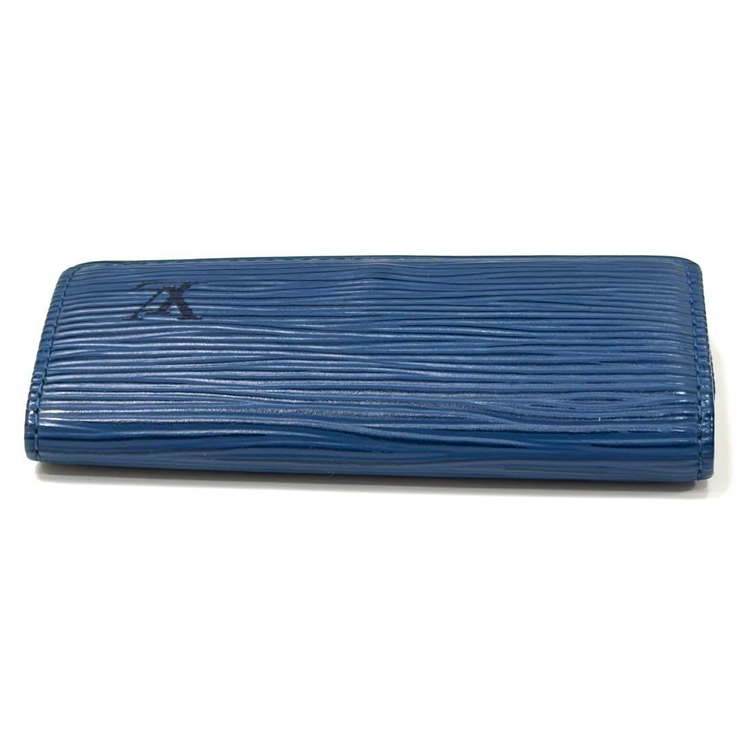 天使エンジェル様⭐️【美品】LOUIS VUITTON 4連キーケース ブルー