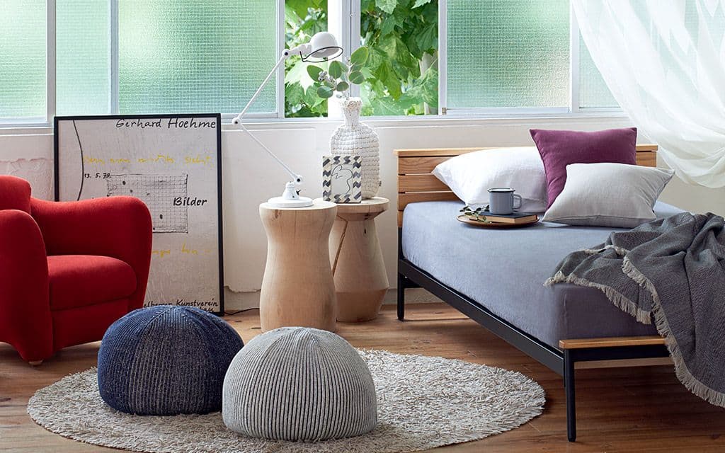 【美品】IDEE MINI PUUF 　無印良品　クッション