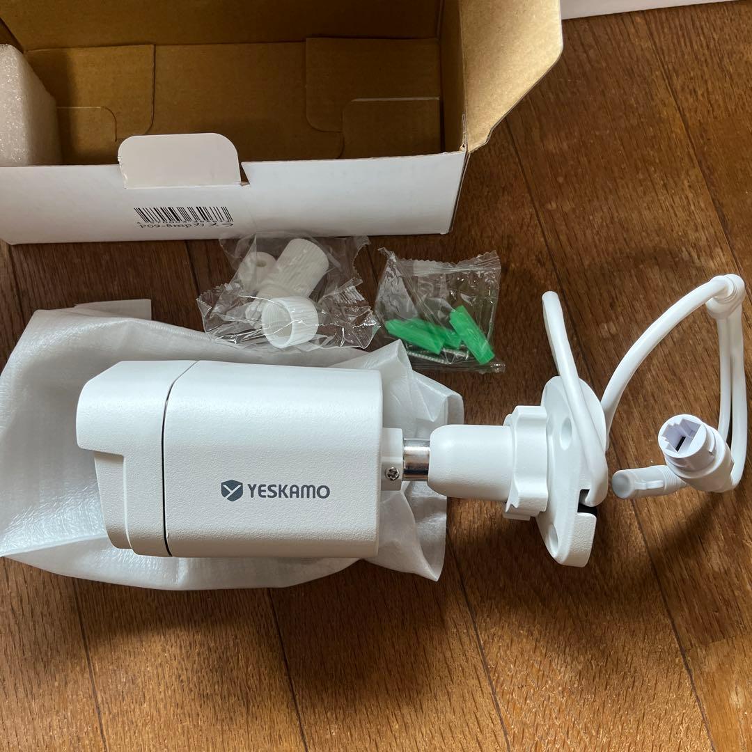 YESKAMO防犯カメラ　屋外POE給電800万画素 4ケ　新品未使用
