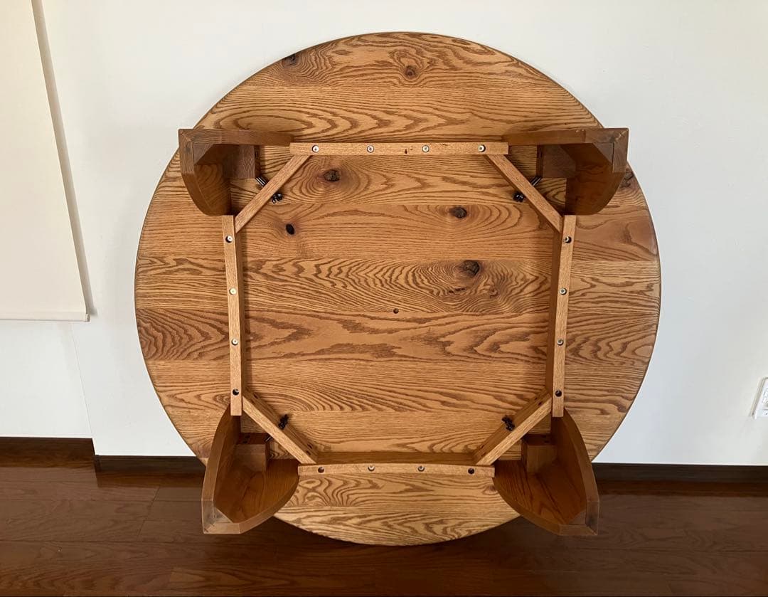 広松木工　FREXサークルテーブル　無垢オーク材　126cm ACTUS