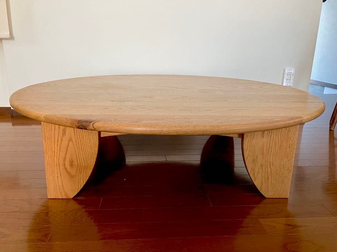 広松木工　FREXサークルテーブル　無垢オーク材　126cm ACTUS