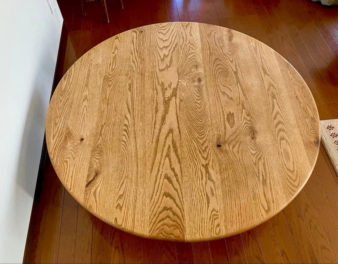 広松木工　FREXサークルテーブル　無垢オーク材　126cm ACTUS
