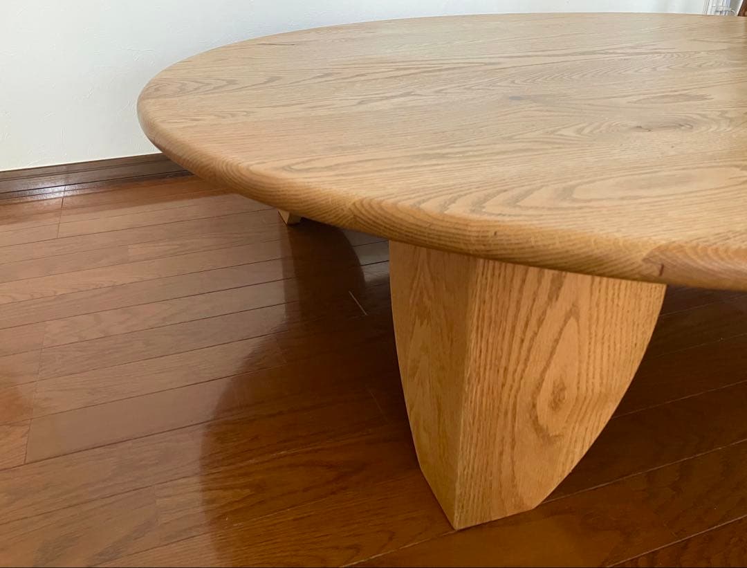 広松木工　FREXサークルテーブル　無垢オーク材　126cm ACTUS
