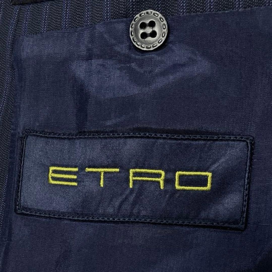 【訳あり・衝撃価格✨】エトロ　セットアップ　3ピース　ストライプ　シルク混　52